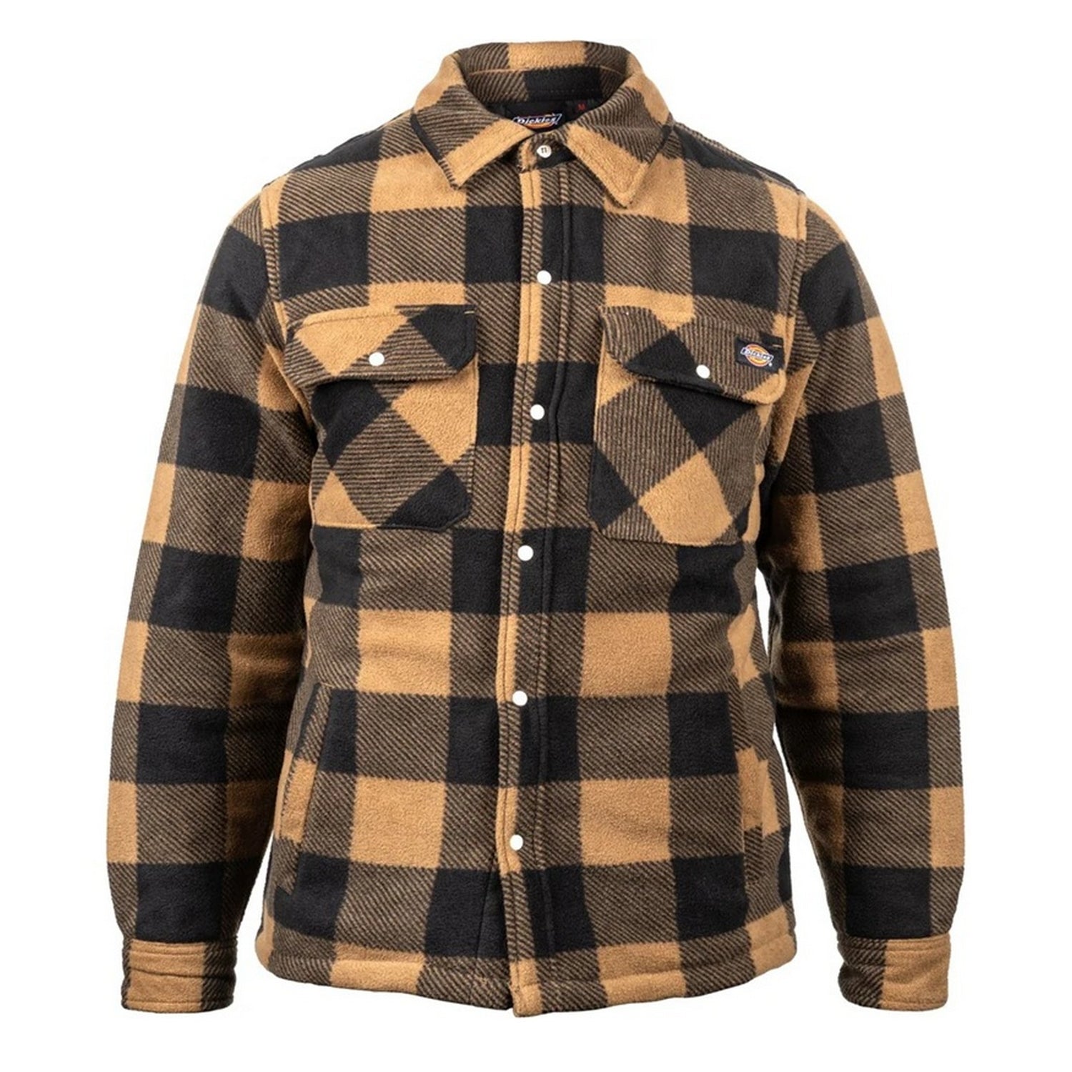 Khaki-Black - Front - Dickies Workwear Mens Portland Shirt