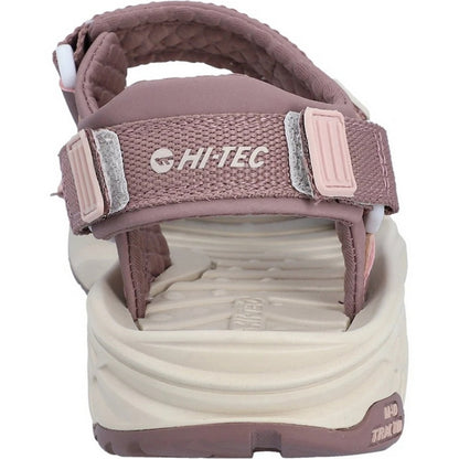 Rose-Grey - Back - Hi-Tec Womens-Ladies Ula Raft Sandals