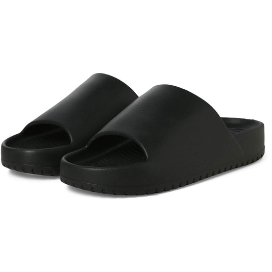 Anthracite - Front - Jack And Jones Mens Ripple Slides