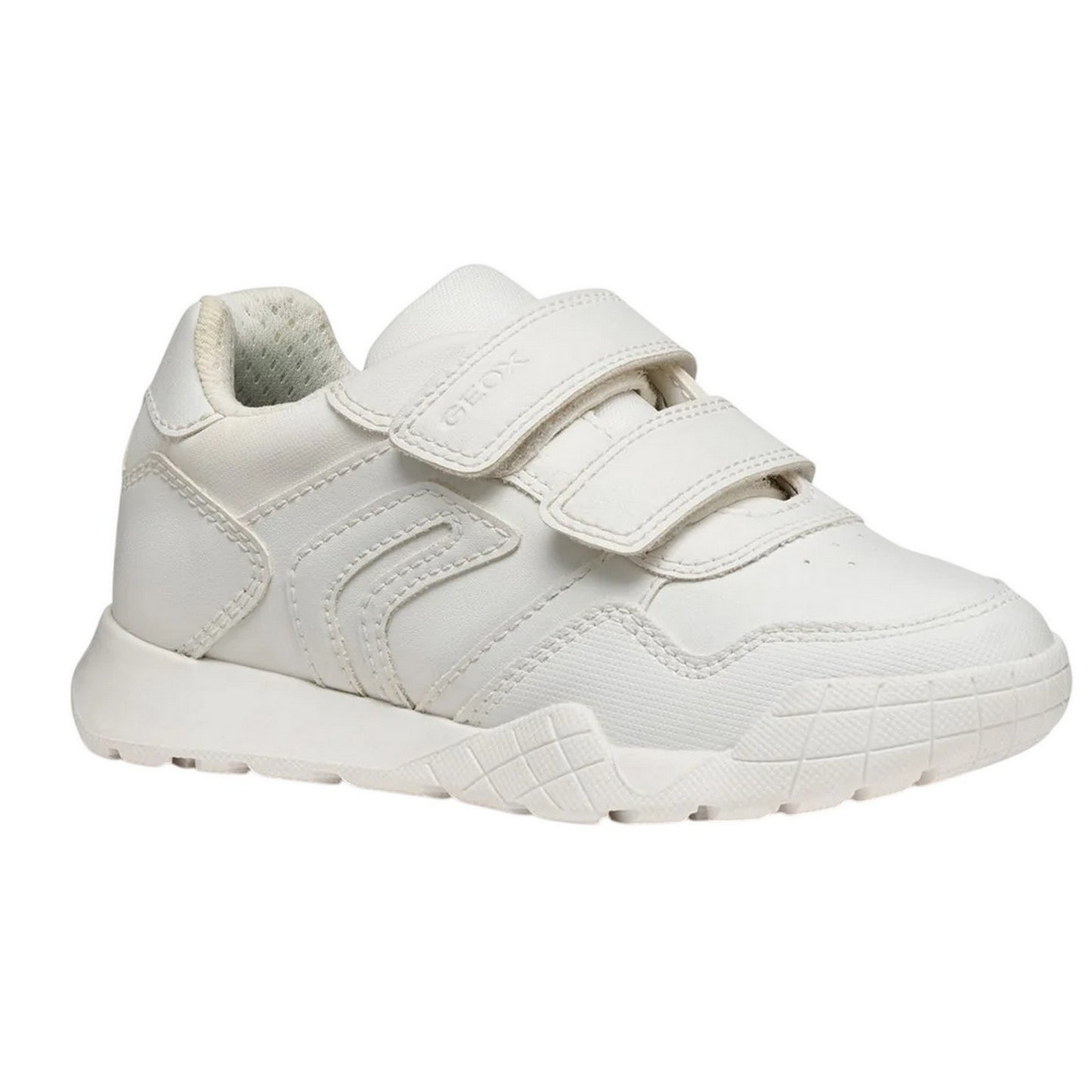 White - Front - Geox Boys Rann-E Trainers