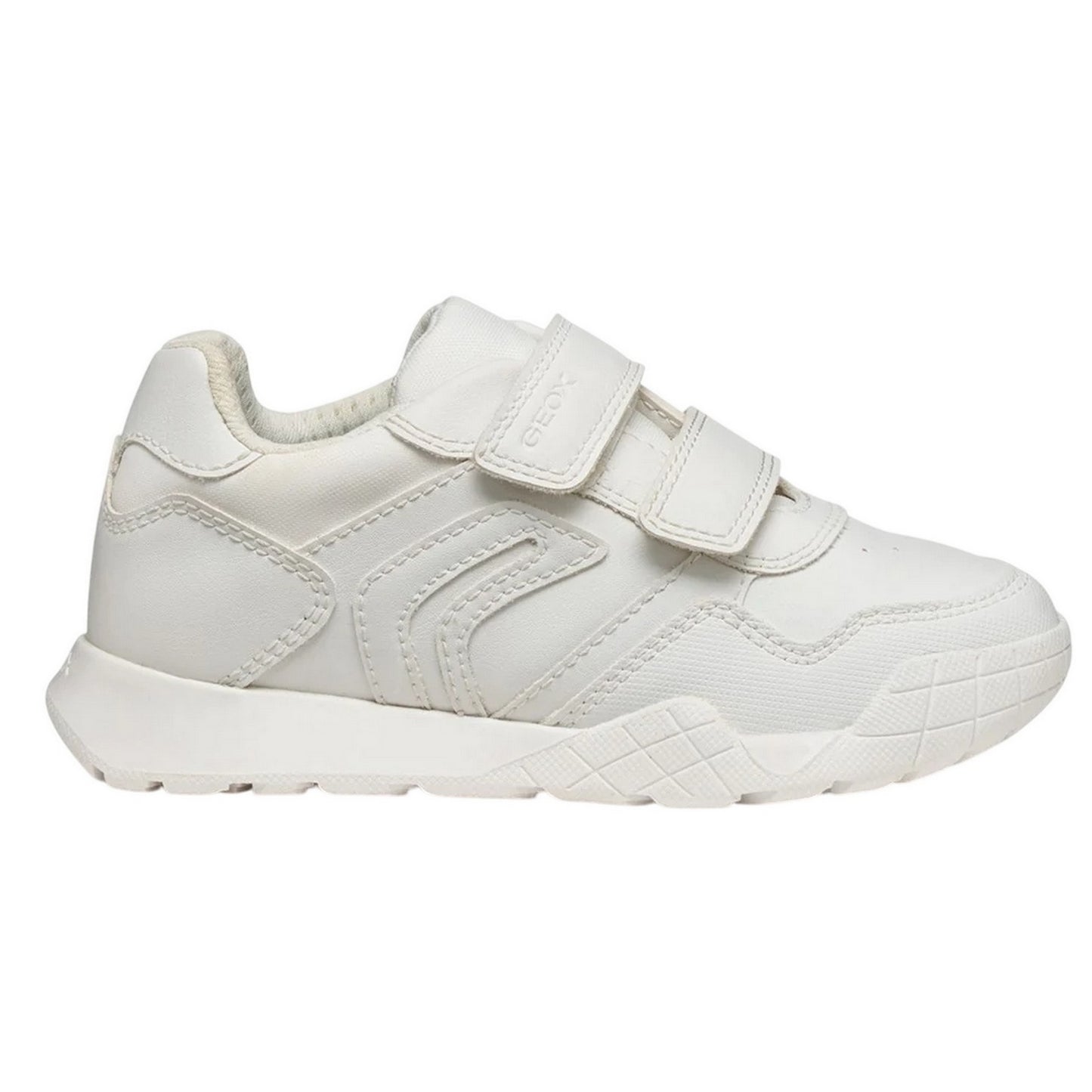 White - Side - Geox Boys Rann-E Trainers