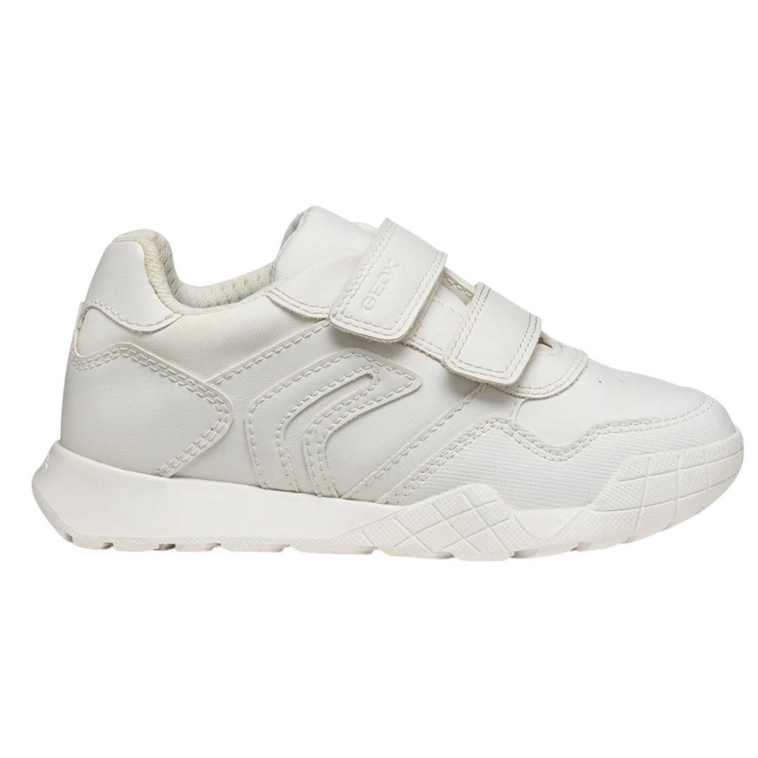 White - Side - Geox Boys Rann-E Trainers