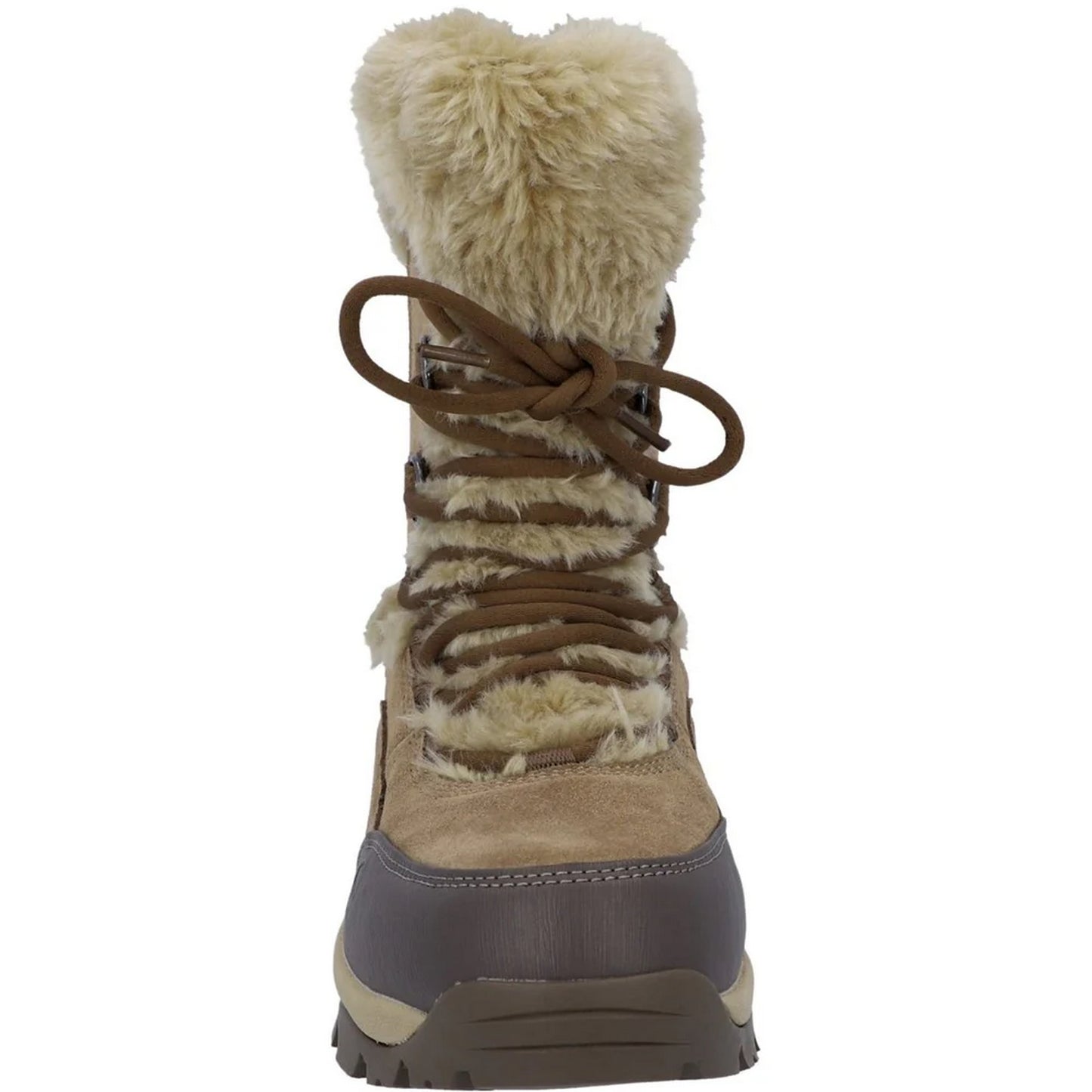 Light Brown - Pack Shot - Hi-Tec Womens-Ladies Mortiz 200 Leather Hiking Boots