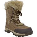 Light Brown - Front - Hi-Tec Womens-Ladies Mortiz 200 Leather Hiking Boots