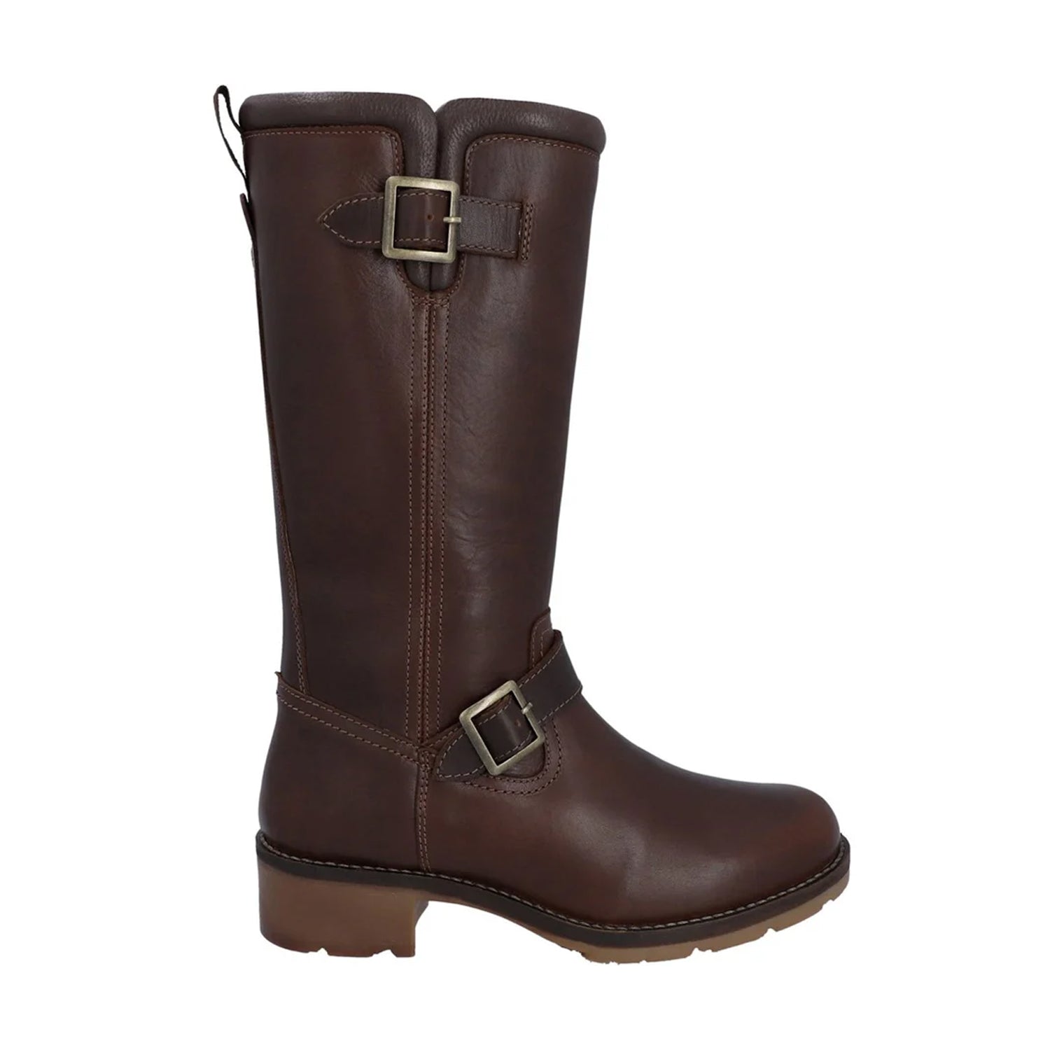Brown - Lifestyle - Hunter Womens-Ladies Iona Tall Leather Knee-High Boots