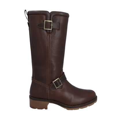 Brown - Lifestyle - Hunter Womens-Ladies Iona Tall Leather Knee-High Boots