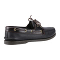 Amaretto-Black - Back - Sperry Mens Authentic Full Grain Leather 2 Eyelet Boat Shoes