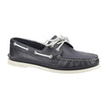 Navy - Front - Sperry Mens Authentic Full Grain Leather 2 Eyelet Boat Shoes