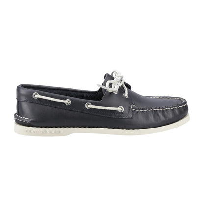 Navy - Lifestyle - Sperry Mens Authentic Full Grain Leather 2 Eyelet Boat Shoes