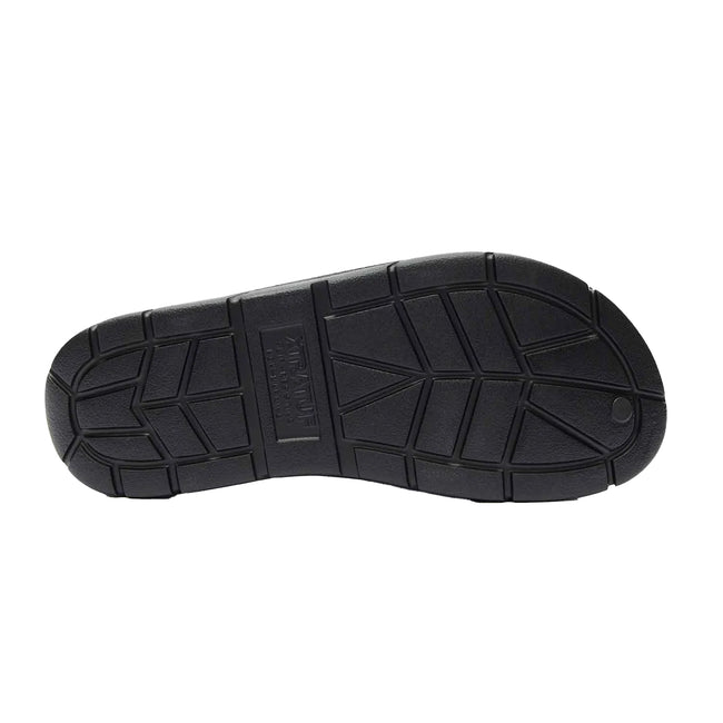 Black - Pack Shot - Xtratuf Mens Apres Fish Slides