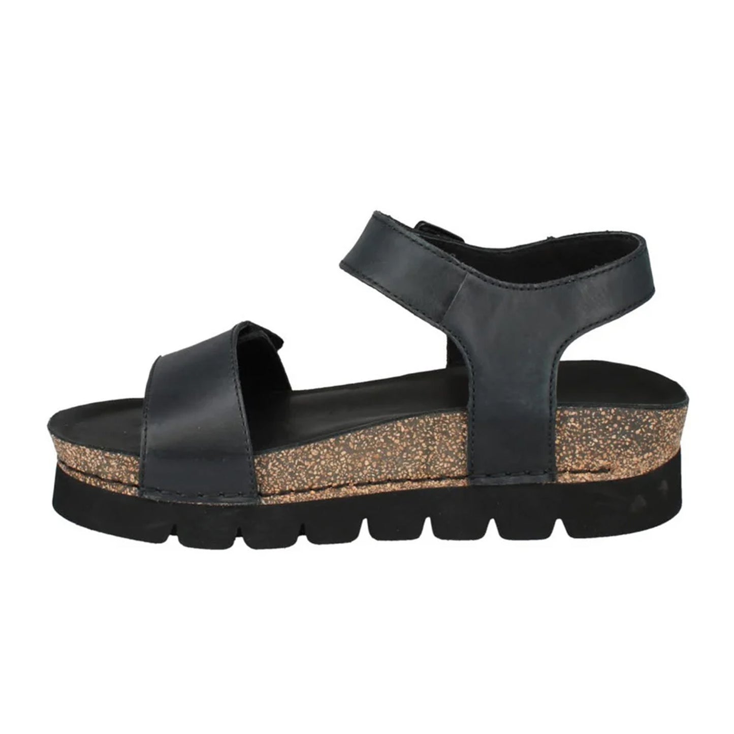 Black - Side - Josef Seibel Womens-Ladies Alice 03 Leather Sandals