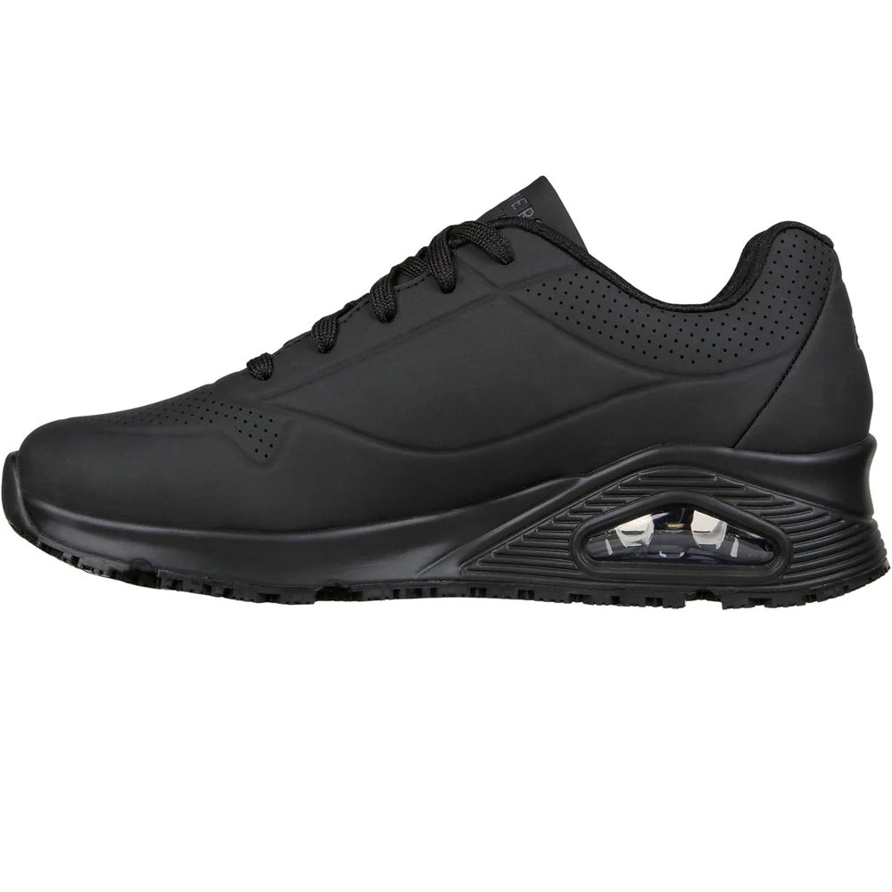 Black - Lifestyle - Skechers Womens-Ladies Uno SR Safety Trainers