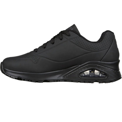 Black - Lifestyle - Skechers Womens-Ladies Uno SR Safety Trainers