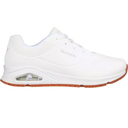 White - Back - Skechers Mens Uno Sr - Sutal Safety Trainers