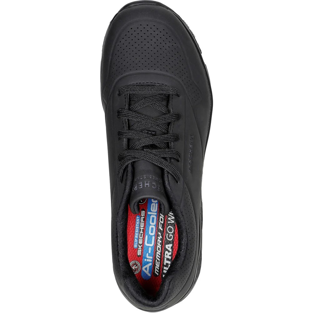 Black - Pack Shot - Skechers Mens Uno Sr - Sutal Safety Trainers