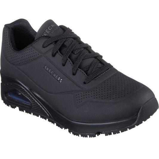 Black - Front - Skechers Mens Uno Sr - Sutal Safety Trainers