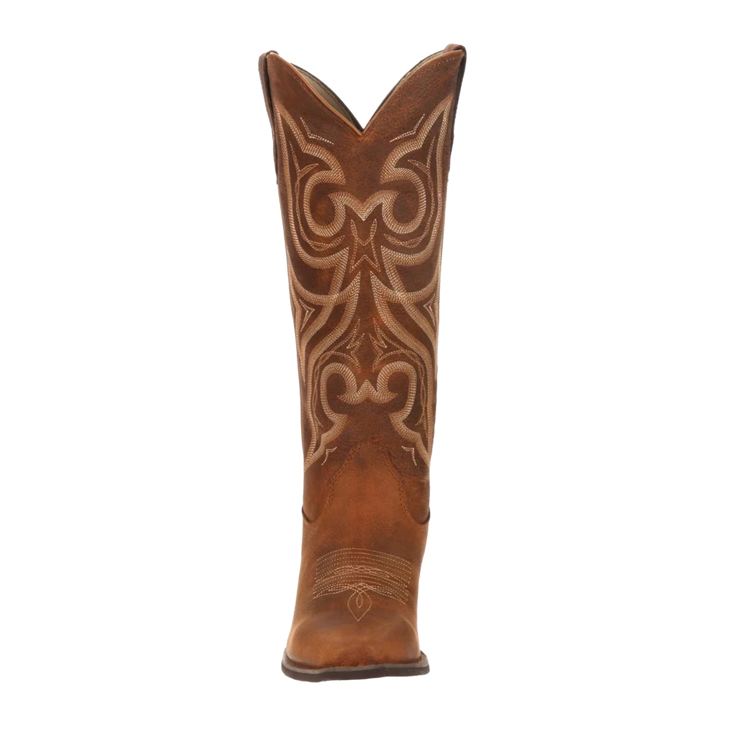 Distressed Cognac - Pack Shot - Durango Womens-Ladies Crush Full Grain Leather Cowboy Boots