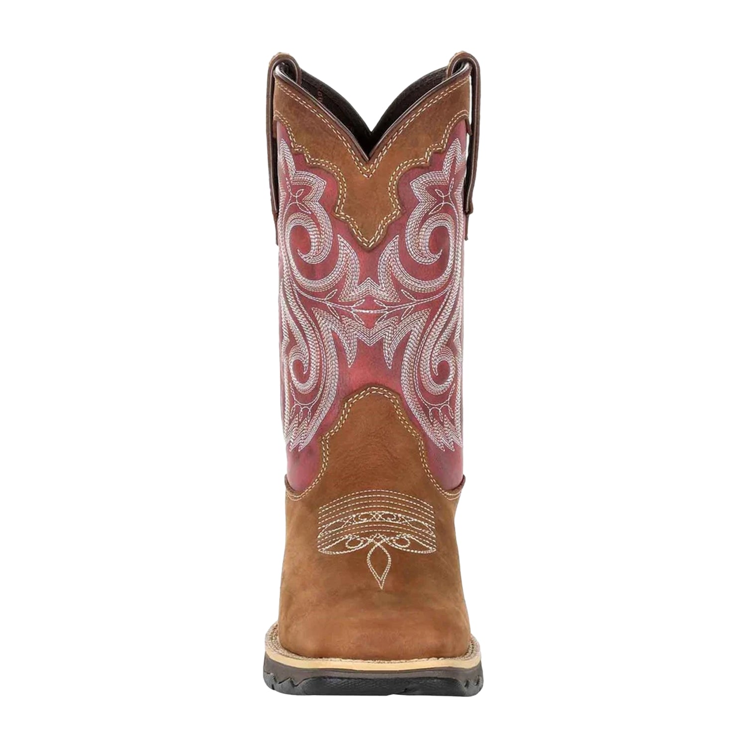 Briar Brown-Rusty Red - Pack Shot - Durango Womens-Ladies Lady Rebel Pro Full Grain Leather Cowboy Boots
