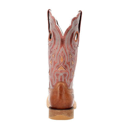 Dusty Brown-Sky Blue - Back - Durango Womens-Ladies Lady Rebel Pro Cowboy Boots
