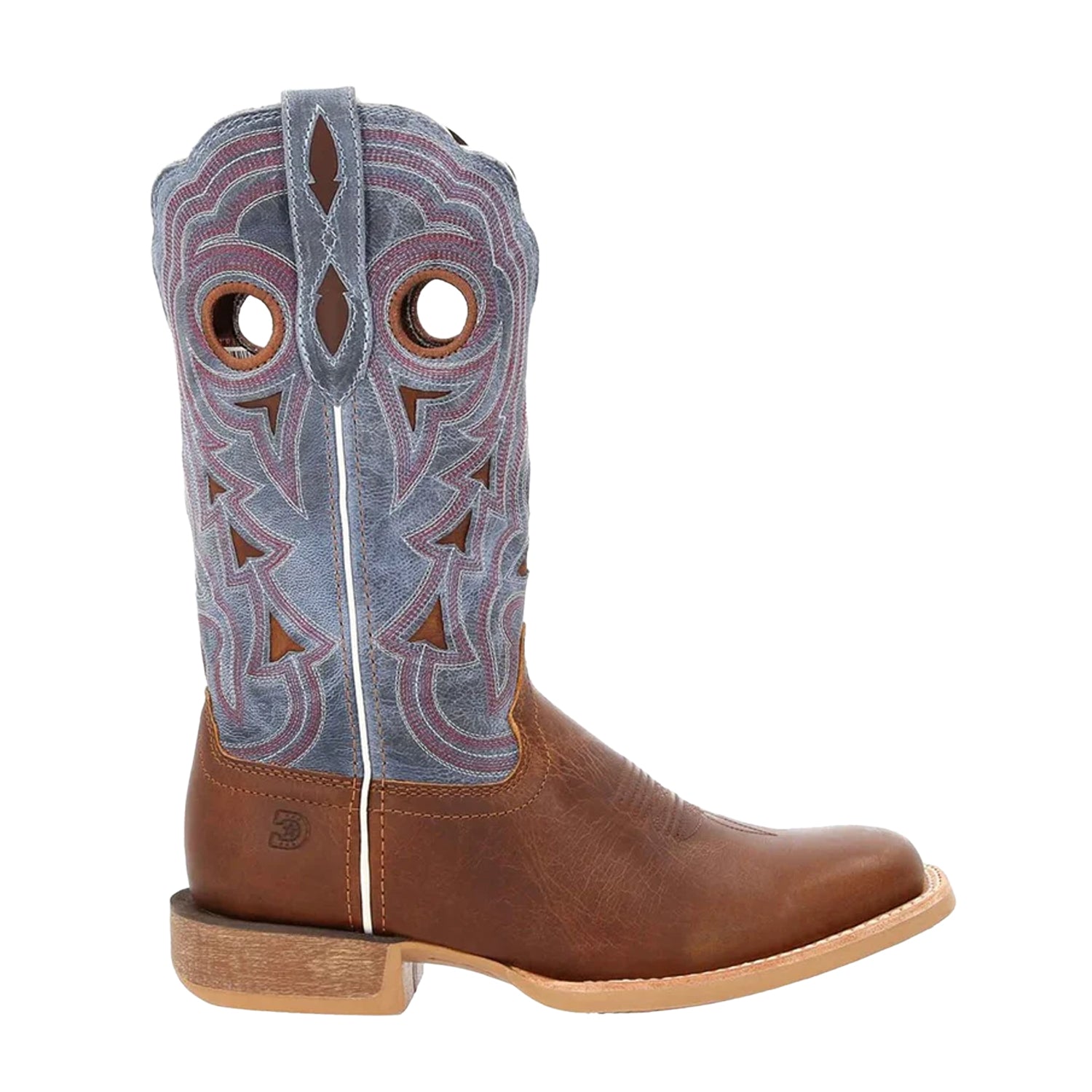 Golden Brown-Periwinkle - Lifestyle - Durango Womens-Ladies Lady Rebel Pro Cowboy Boots