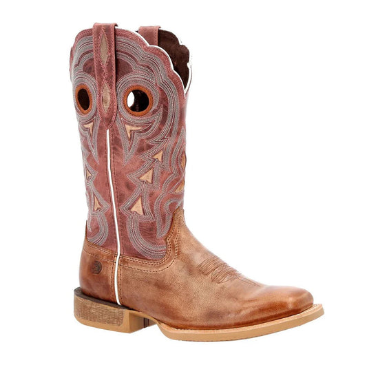 Dusty Brown-Sky Blue - Front - Durango Womens-Ladies Lady Rebel Pro Cowboy Boots