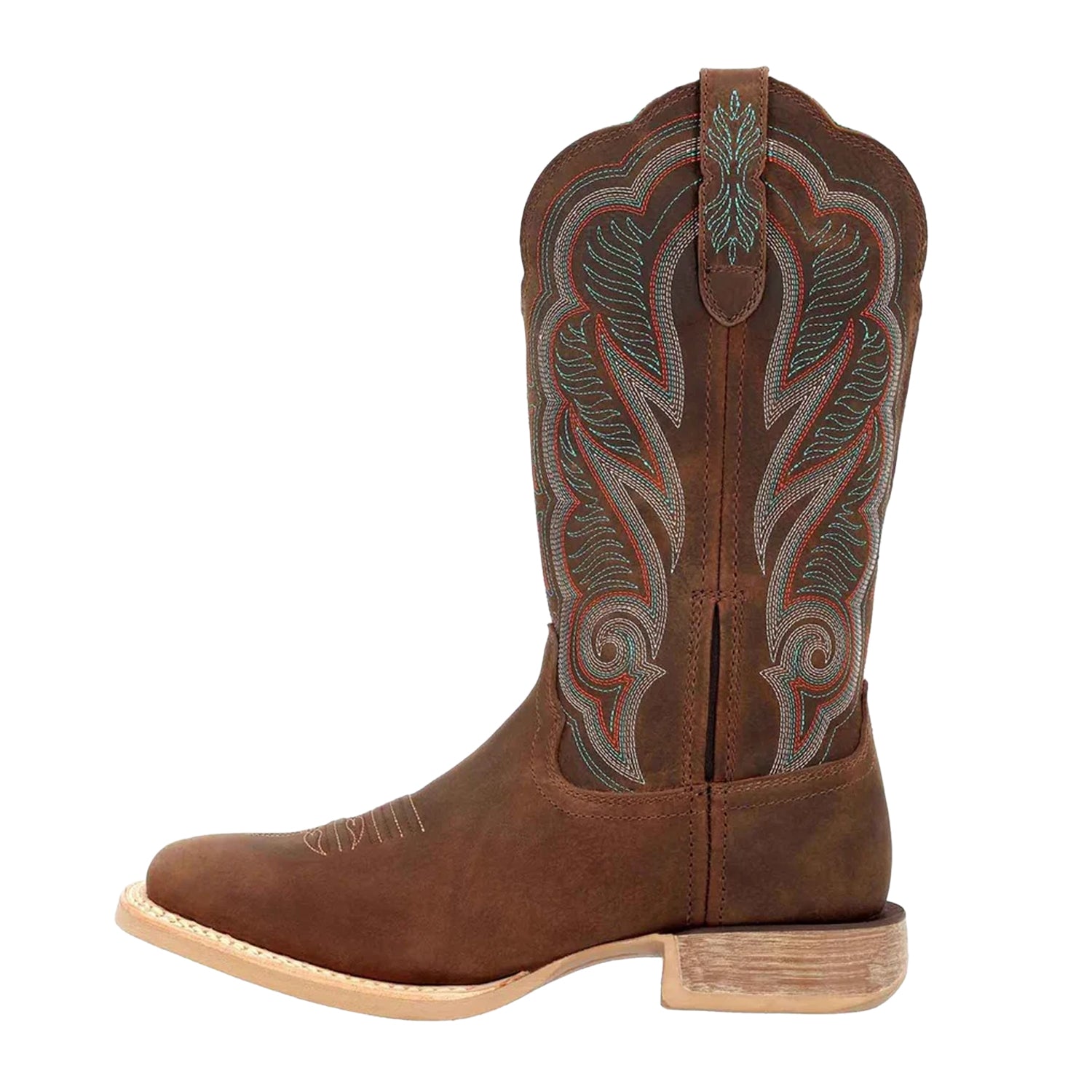 Juniper Brown - Side - Durango Womens-Ladies Lady Rebel Pro Full Grain Leather Cowboy Boots