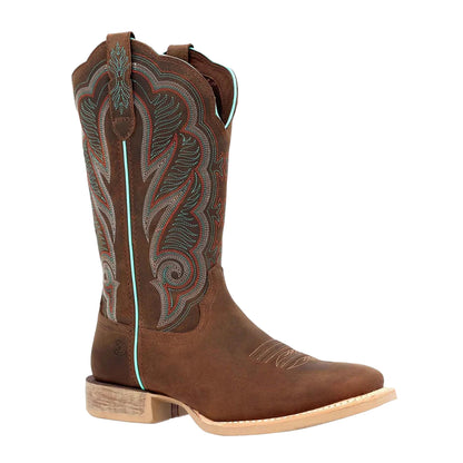 Juniper Brown - Front - Durango Womens-Ladies Lady Rebel Pro Full Grain Leather Cowboy Boots