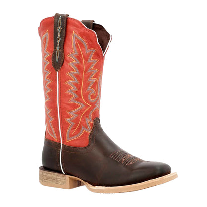 Hickory-Chili Pepper - Front - Durango Womens-Ladies Lady Rebel Pro Full Grain Leather Western Boots