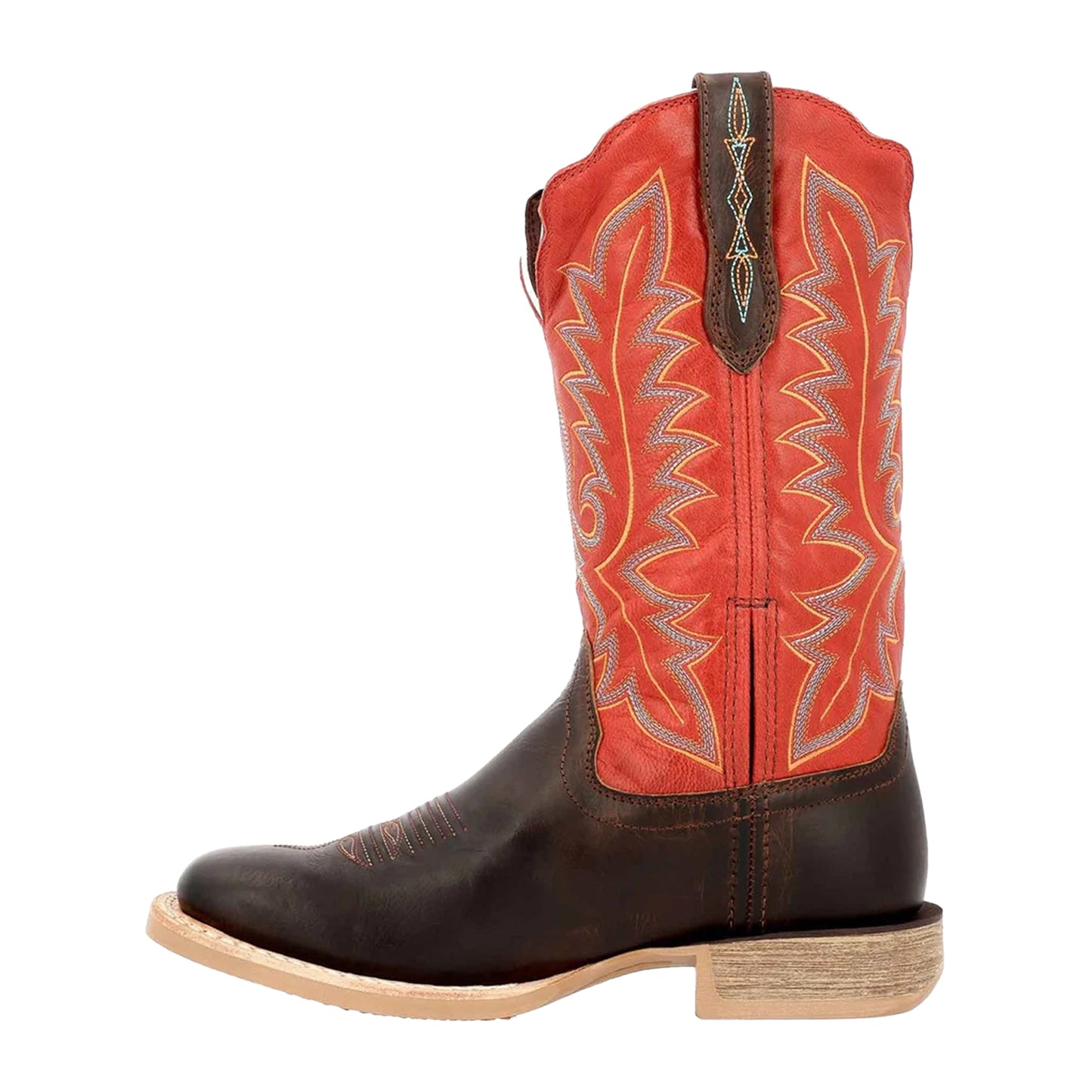 Hickory-Chili Pepper - Side - Durango Womens-Ladies Lady Rebel Pro Full Grain Leather Western Boots