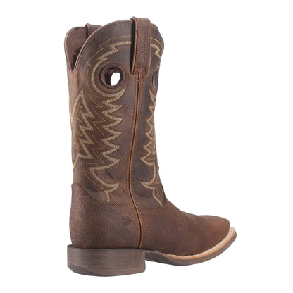 Brown - Back - Durango Mens Rebel Full Grain Leather Cowboy Boots