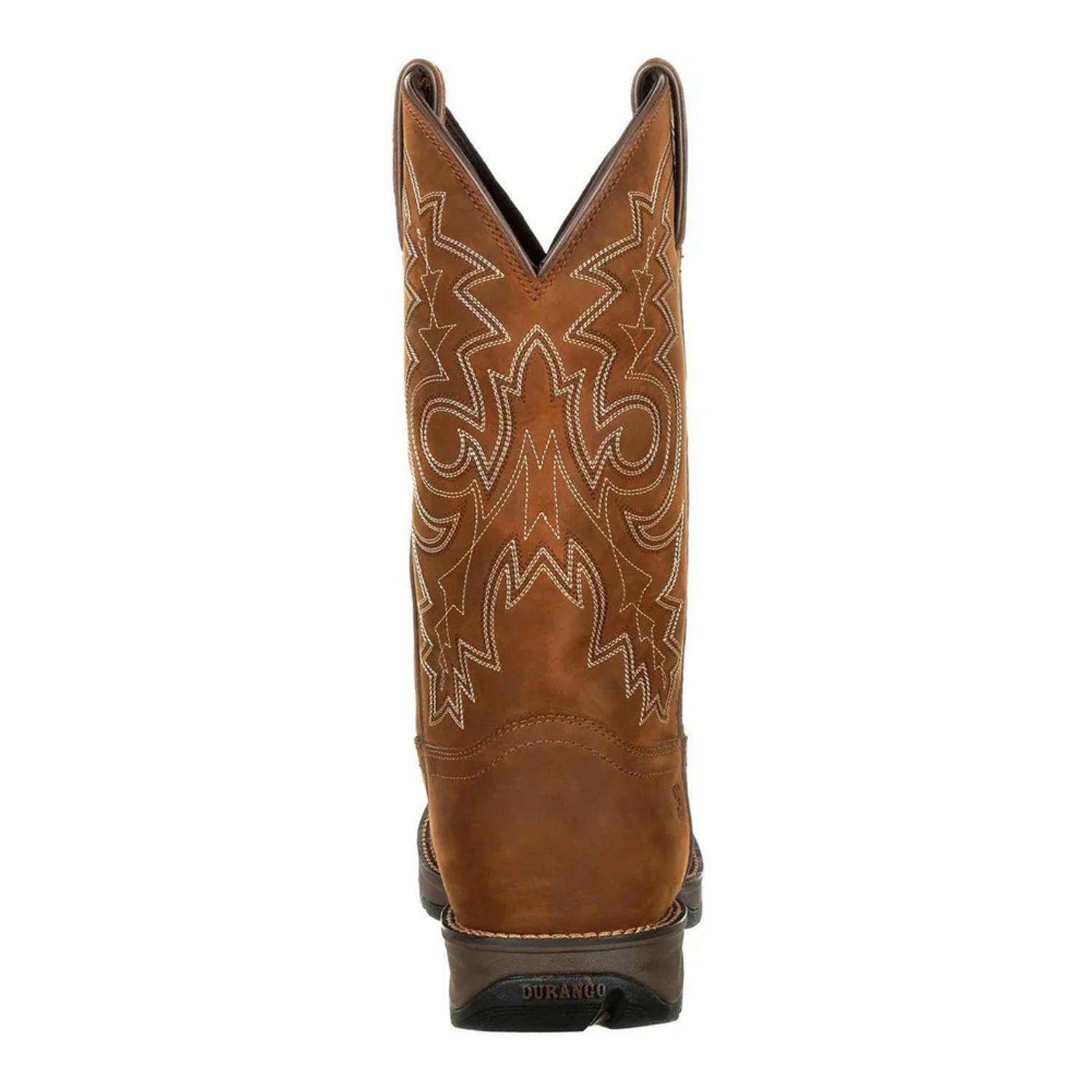 Coyote Brown - Back - Durango Mens Rebel Full Grain Leather Cowboy Boots