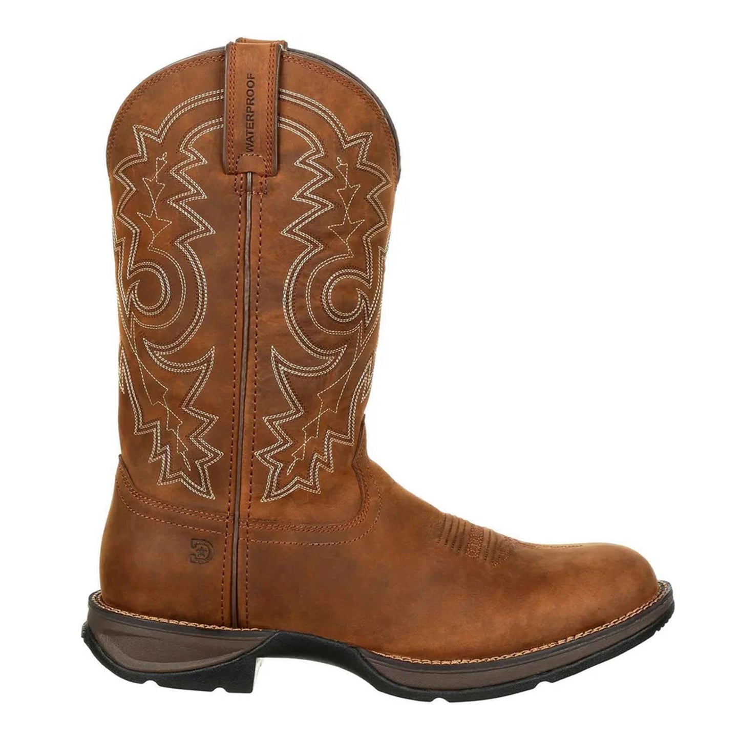 Coyote Brown - Lifestyle - Durango Mens Rebel Full Grain Leather Cowboy Boots
