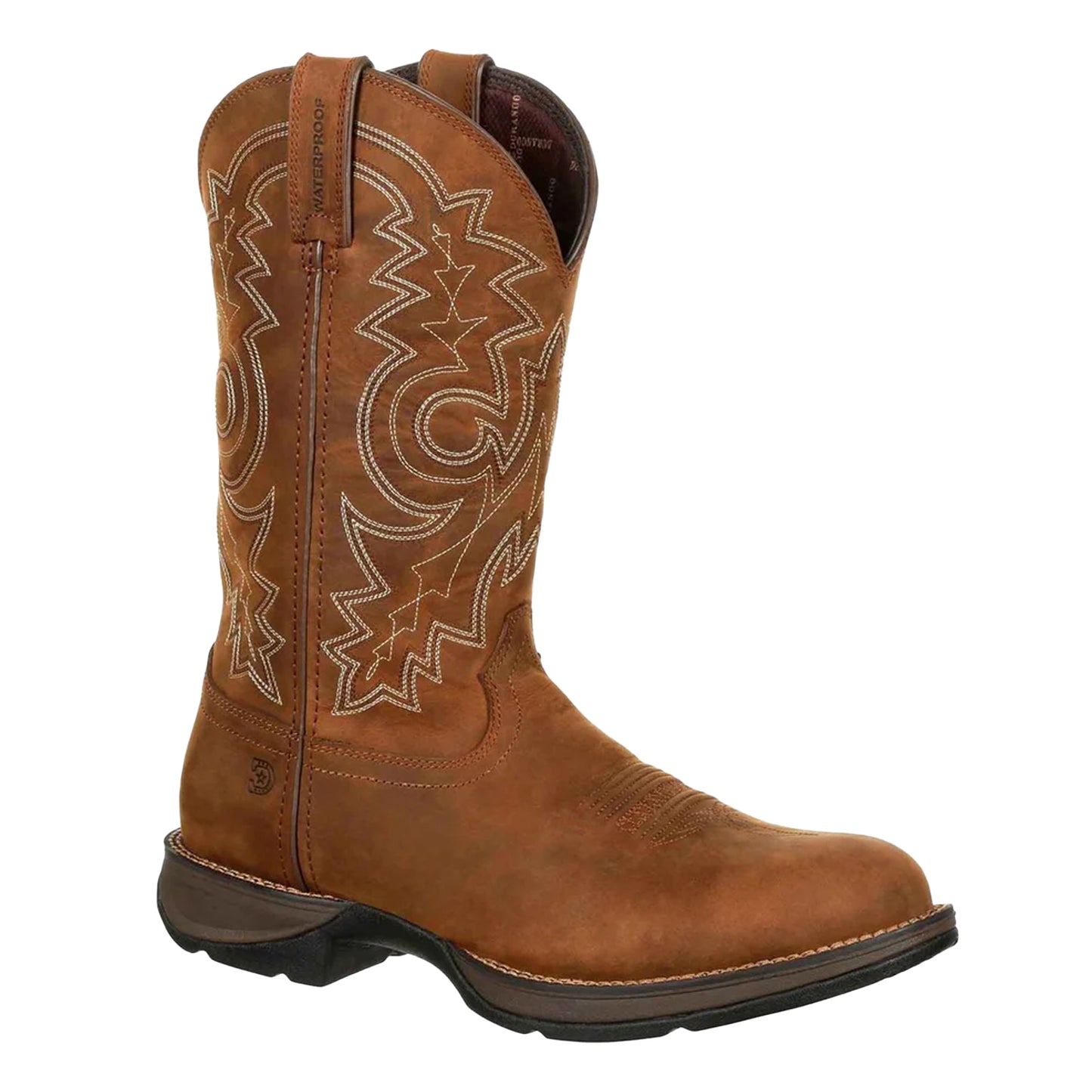 Coyote Brown - Front - Durango Mens Rebel Full Grain Leather Cowboy Boots