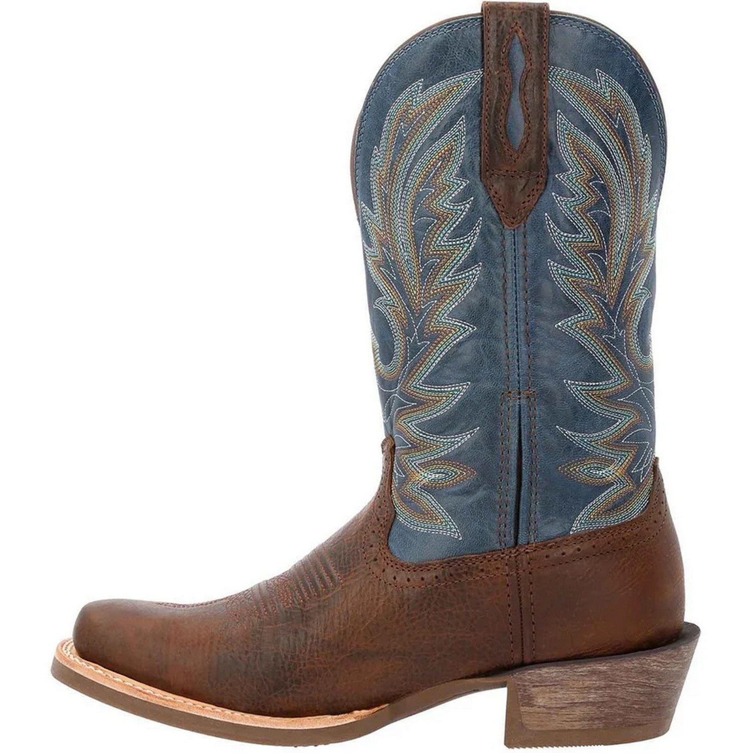 Brown - Side - Durango Mens Rebel Pro Full Grain Leather Cowboy Boots