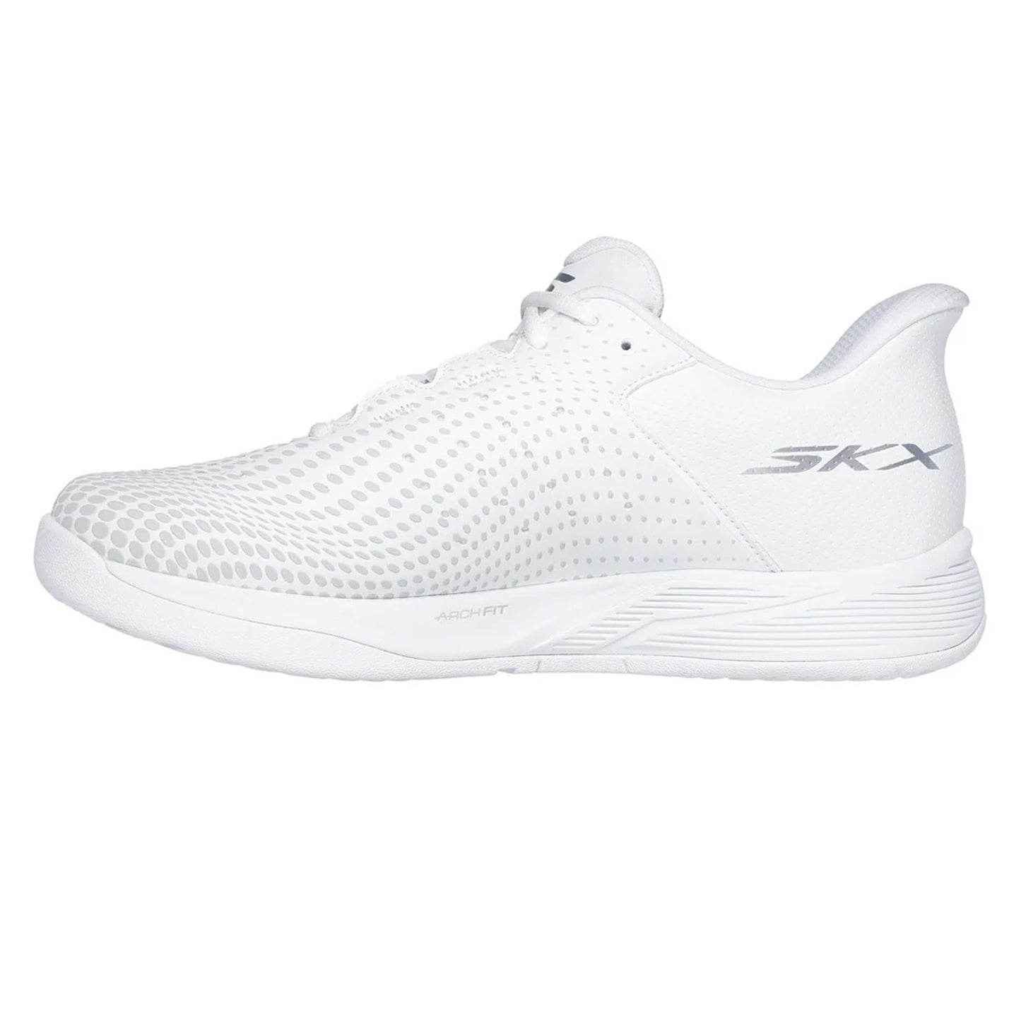 White - Back - Skechers Mens Viper Court Reload Relaxed Fit Trainers