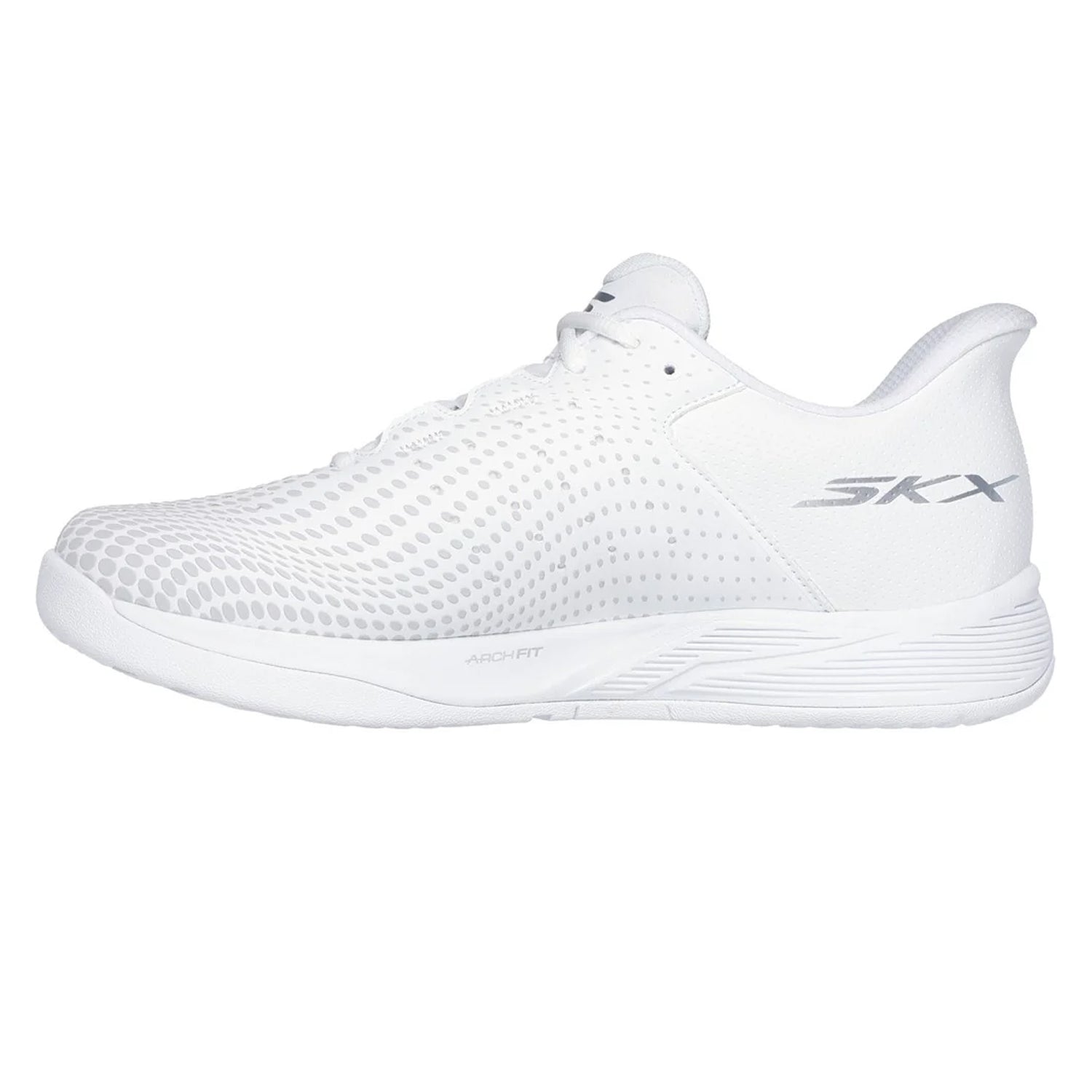 White - Back - Skechers Mens Viper Court Reload Relaxed Fit Trainers
