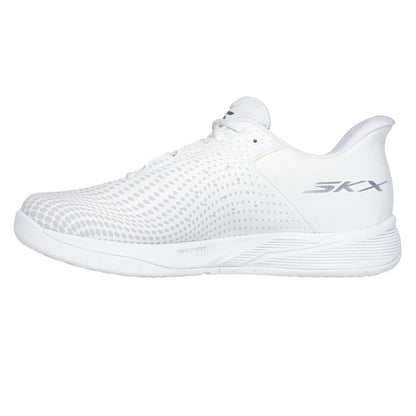 White - Back - Skechers Mens Viper Court Reload Relaxed Fit Trainers