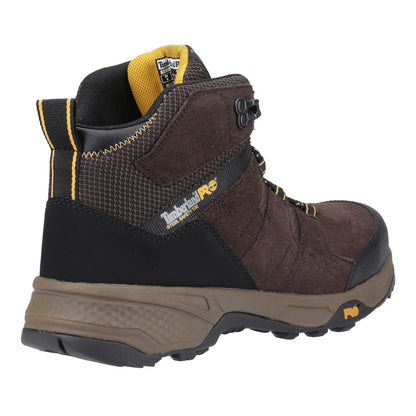 Dark Brown - Back - Timberland Pro Mens Switchback LT Safety Boots