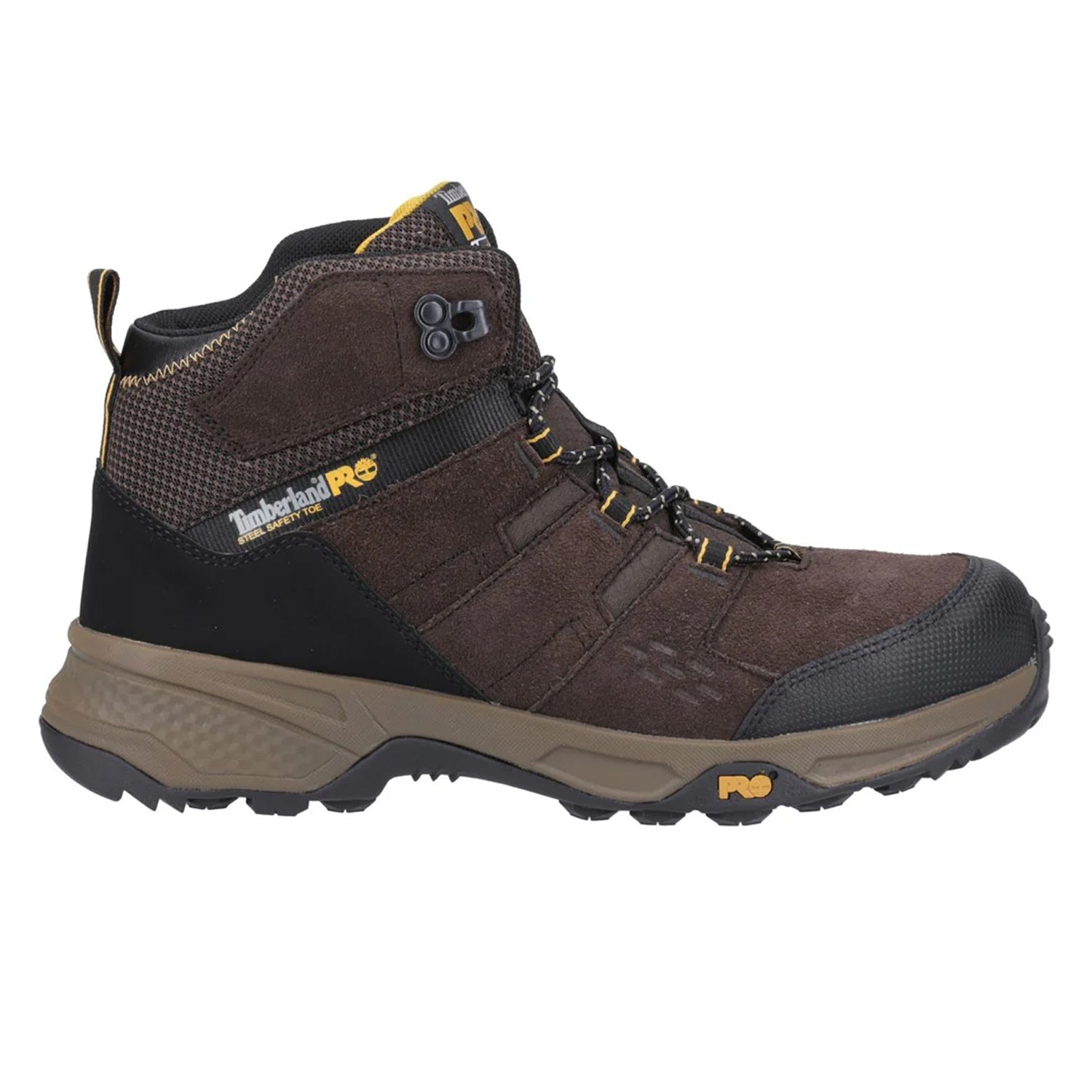 Dark Brown - Side - Timberland Pro Mens Switchback LT Safety Boots