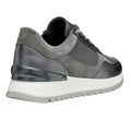 Dark Grey-Gun - Back - Geox Womens-Ladies Desya Leather Trainers