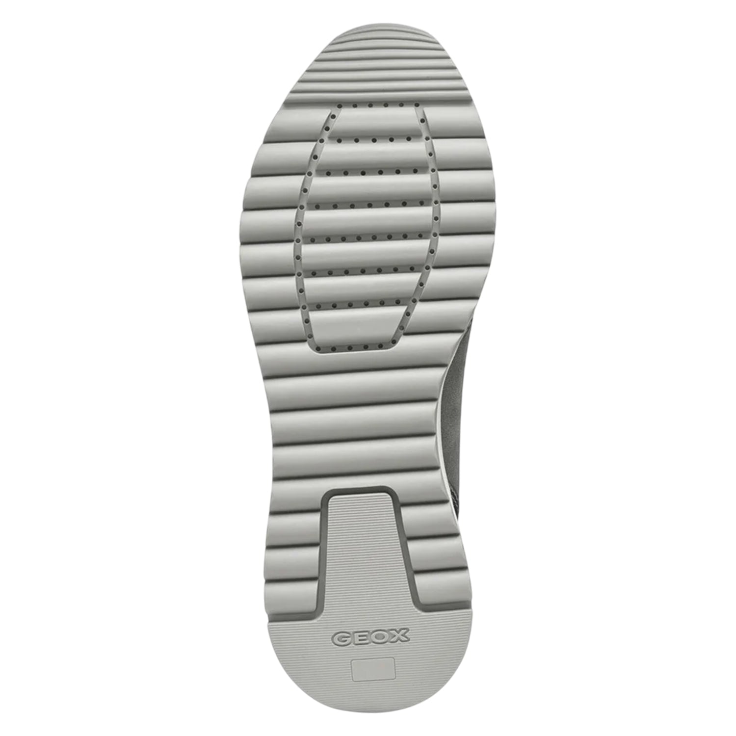 Dark Grey-Gun - Pack Shot - Geox Womens-Ladies Desya Leather Trainers