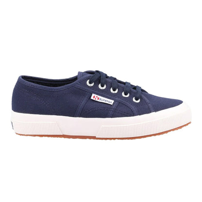Navy-White - Side - Superga Womens-Ladies 2750 Cotu Classic Trainers