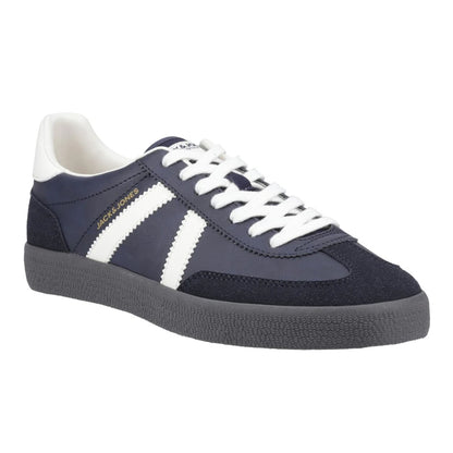 Navy-Marshmallow - Front - Jack And Jones Mens Mambo Special Trainers