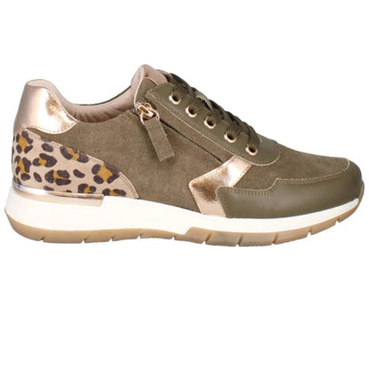 Olive - Lifestyle - Josef Seibel Womens-Ladies Emilia 01 Leather Trainers