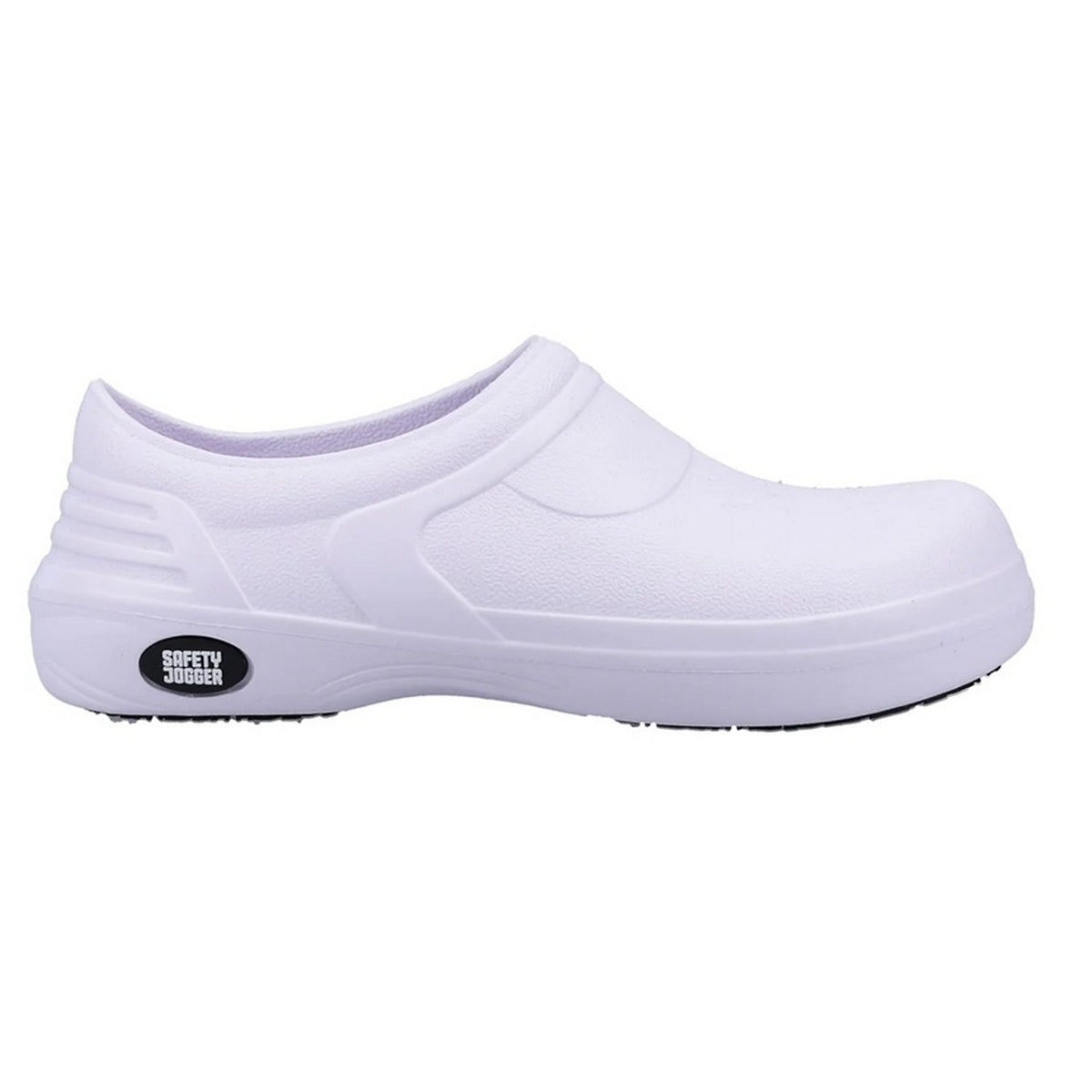 White - Side - Safety Jogger Unisex Adult Bestclog OB Safety Clog