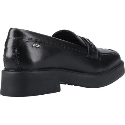 Black - Back - POD Womens-Ladies Maple Loafers