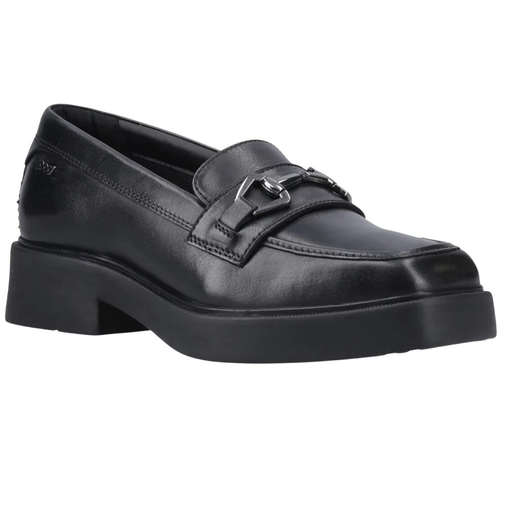 Black - Front - POD Womens-Ladies Maple Loafers