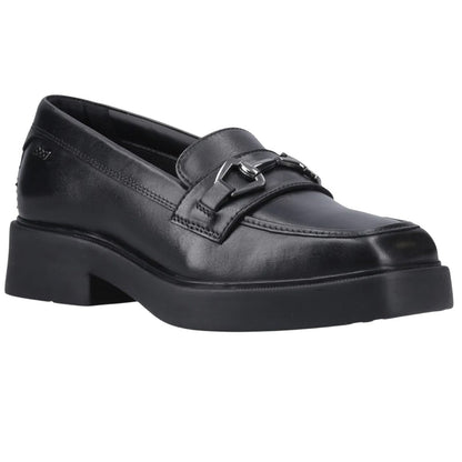 Black - Front - POD Womens-Ladies Maple Loafers
