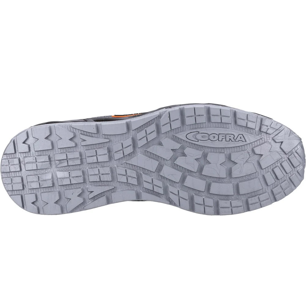 Grey-Orange - Side - Cofra Mens Reconverted Trainers