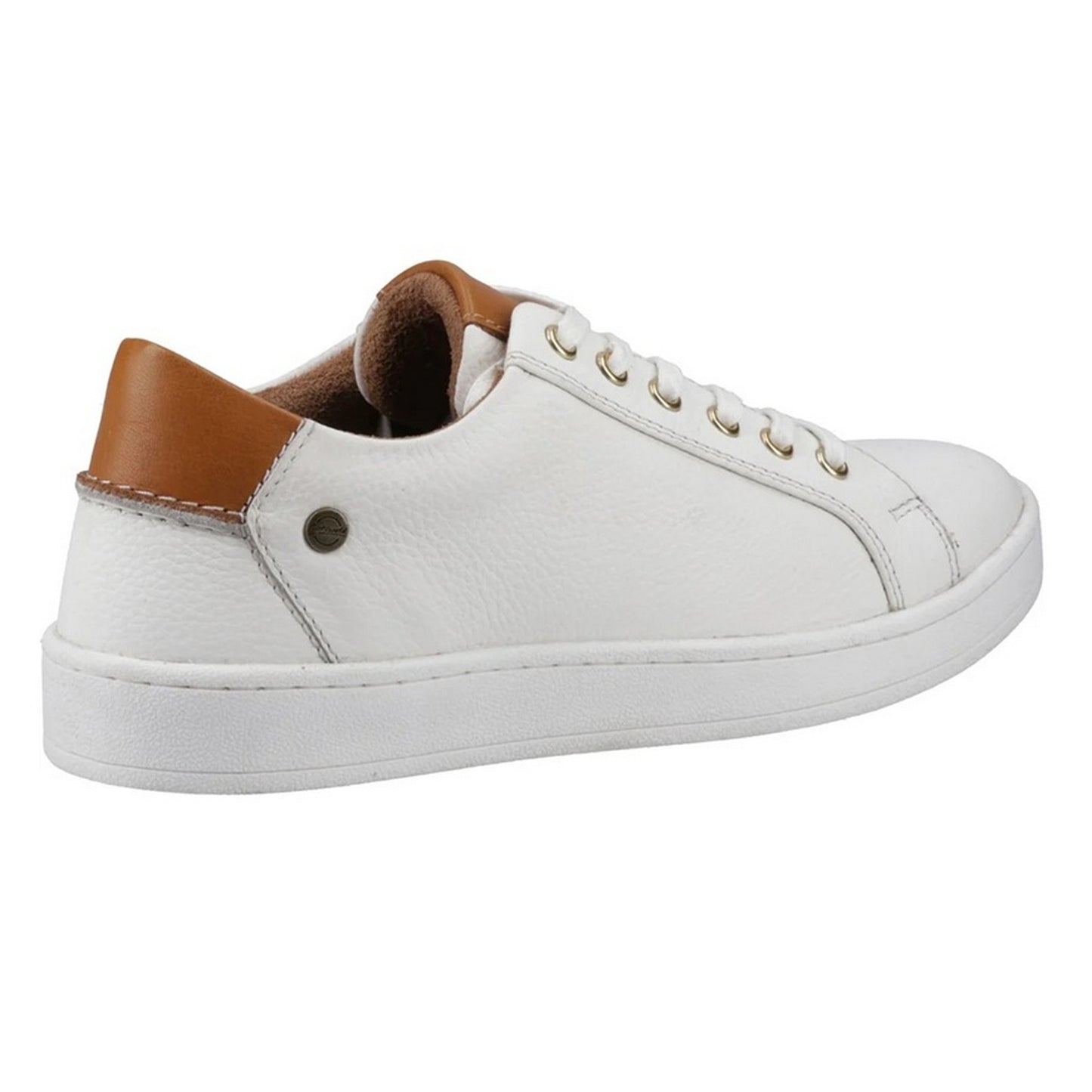 White - Back - Cotswold Mens Radcot Leather Trainers